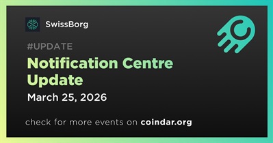 SwissBorg Updates Notification Centre With Price Change Alerts