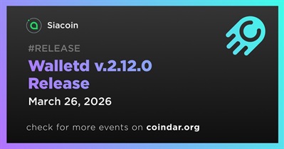 Siacoin Releases Walletd v.2.12.0