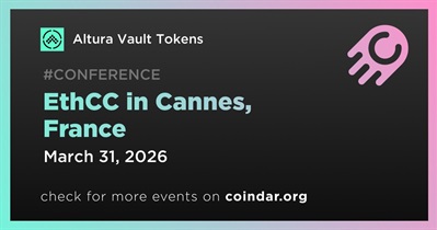 Altura Vault Tokens to Participate in EthCC in Cannes on March 31st