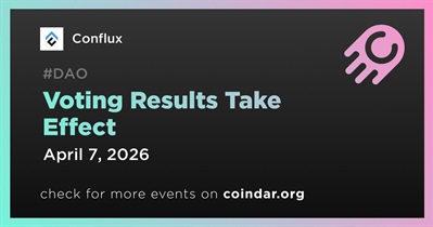 Conflux to Apply Round 20 Voting Results on April 7th