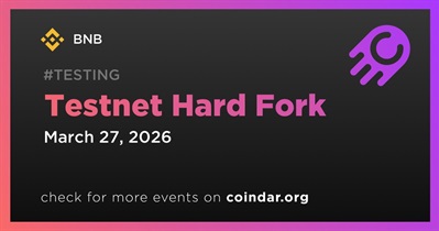 BNB Reported Testnet Hard Fork Went Live