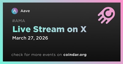 Aave to Hold Live Stream on X on March 27th