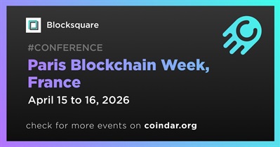 Blocksquare to Participate in Paris Blockchain Week on April 15th