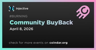 Injective to Hold April Community BuyBack on April 8