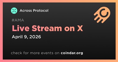 Across Protocol to Hold Live Stream on X on April 9th