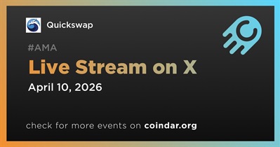 Quickswap to Hold Live Stream on X on April 10th