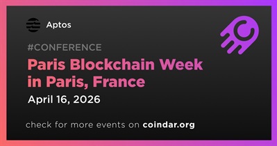 Aptos to Participate in Paris Blockchain Week in Paris on April 16th