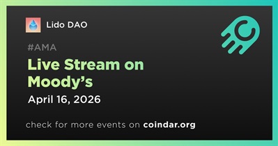 Lido DAO to Hold Live Stream on Moody’s on April 16th