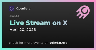 OpenServ to Hold Live Stream on X on April 20th