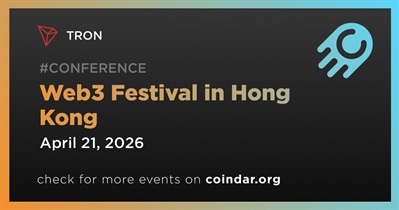 TRON to Participate in Web3 Festival in Hong Kong on April 21st