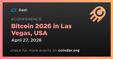 Dash to Participate in Bitcoin 2026 in Las Vegas on April 27th