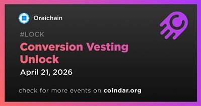 Oraichain Completed Conversion Vesting Unlock on April 21st