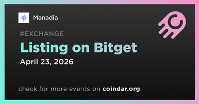 Manadia to Be Listed on Bitget