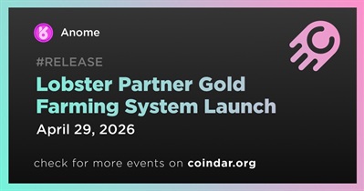 Anome to Launch Lobster Partner Gold Farming System on April 29th