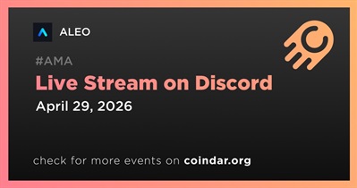 ALEO to Hold Live Stream on Discord on April 29th