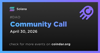 Solana to Host Community Call on April 30th