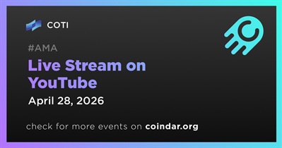 COTI to Hold Live Stream on YouTube