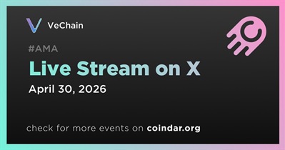 VeChain to Hold Live Stream on X on April 30th