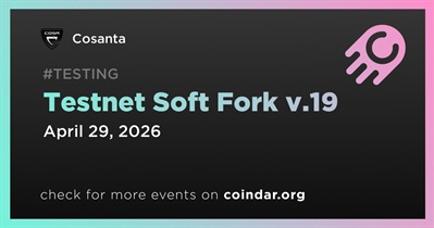 Cosanta Activated Testnet Soft Fork v.19 on April 29th