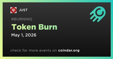 JUST Held Token Burn on May 1st