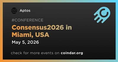 Aptos to Participate in Consensus2026 in Miami on May 5th
