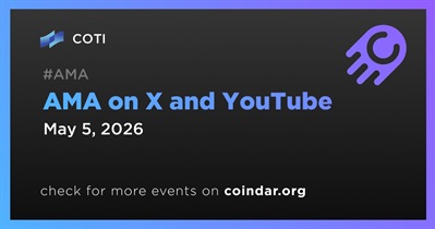 COTI to Hold AMA on X and YouTube on May 5th