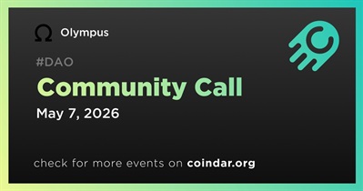 Olympus to Host Community Call on May 7th