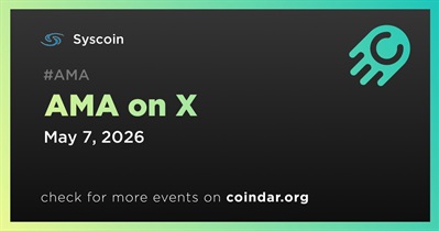 Syscoin to Hold AMA on X on May 7th