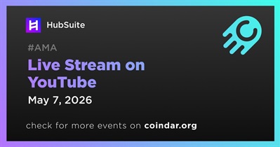 HubSuite to Hold Live Stream on YouTube on May 7th