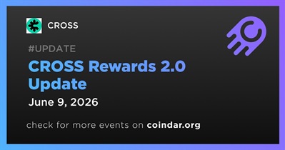 CROSS to Launch Rewards 2.0 on June 9