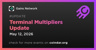 Gains Network to Update Terminal Multipliers on May 12th