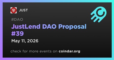 JUST Launched JustLend DAO Proposal #39