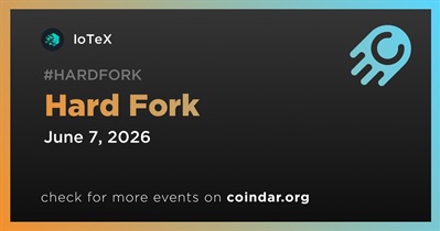 IoTeX to Undergo Hard Fork on June 7