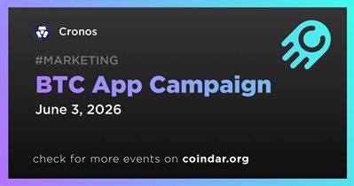 Cronos to End BTC App Campaign on June 3rd