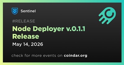Sentinel Released Node Deployer v.0.1.1 on May 14th
