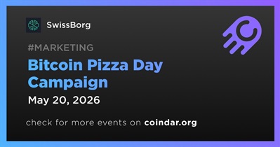 SwissBorg to Open Bitcoin Pizza Day Campaign on May 20th