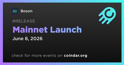 Boson to Launch Mainnet on June 8th
