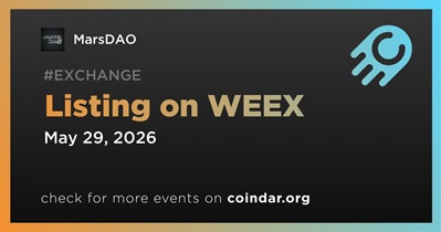MarsDAO to Be Listed on WEEX