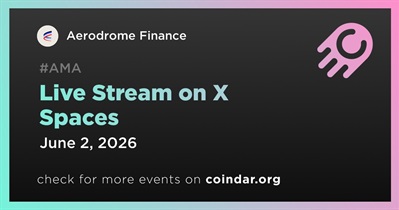Aerodrome Finance to Hold Live Stream on X Spaces