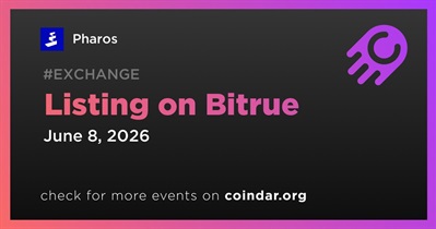 Pharos to Be Listed on Bitrue on June 8th