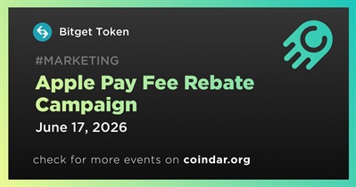 Bitget Token to End Apple Pay Fee Rebate Campaign on June 17th