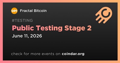 Fractal Bitcoin to Start Public Testing Stage 2 on June 11