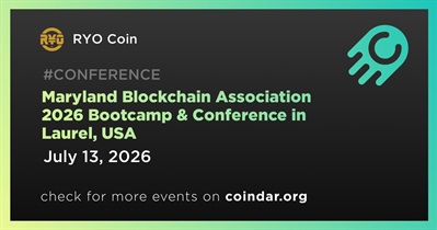 RYO Coin to Participate in Maryland Blockchain Association 2026 Bootcamp & Conference in Laurel on July 13th