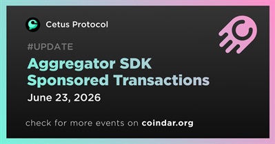 Cetus Protocol Added Sponsored Transactions to SDK
