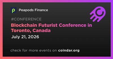Peapods Finance to Attend Blockchain Futurist Conference in Toronto on July 21st