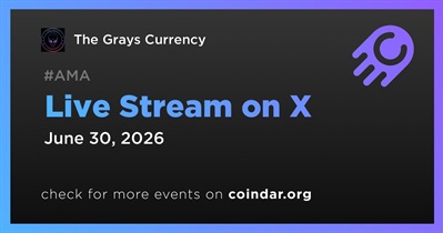 Grays Currency to Hold Live Stream on X on June 30th