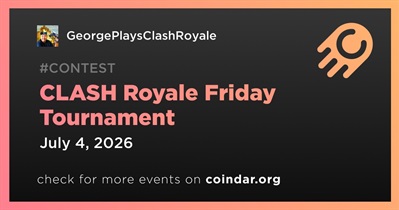 GeorgePlaysClashRoyale to Hold CLASH Royale Friday Tournament on July 4th