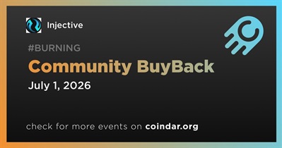 Injective to Hold Community BuyBack on July 1st