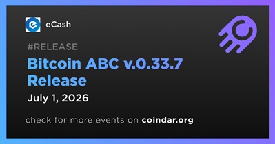 ECash Released Bitcoin ABC v.0.33.7 on July 1st
