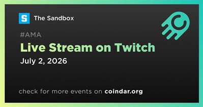 The Sandbox to Hold Live Stream on Twitch on July 2nd